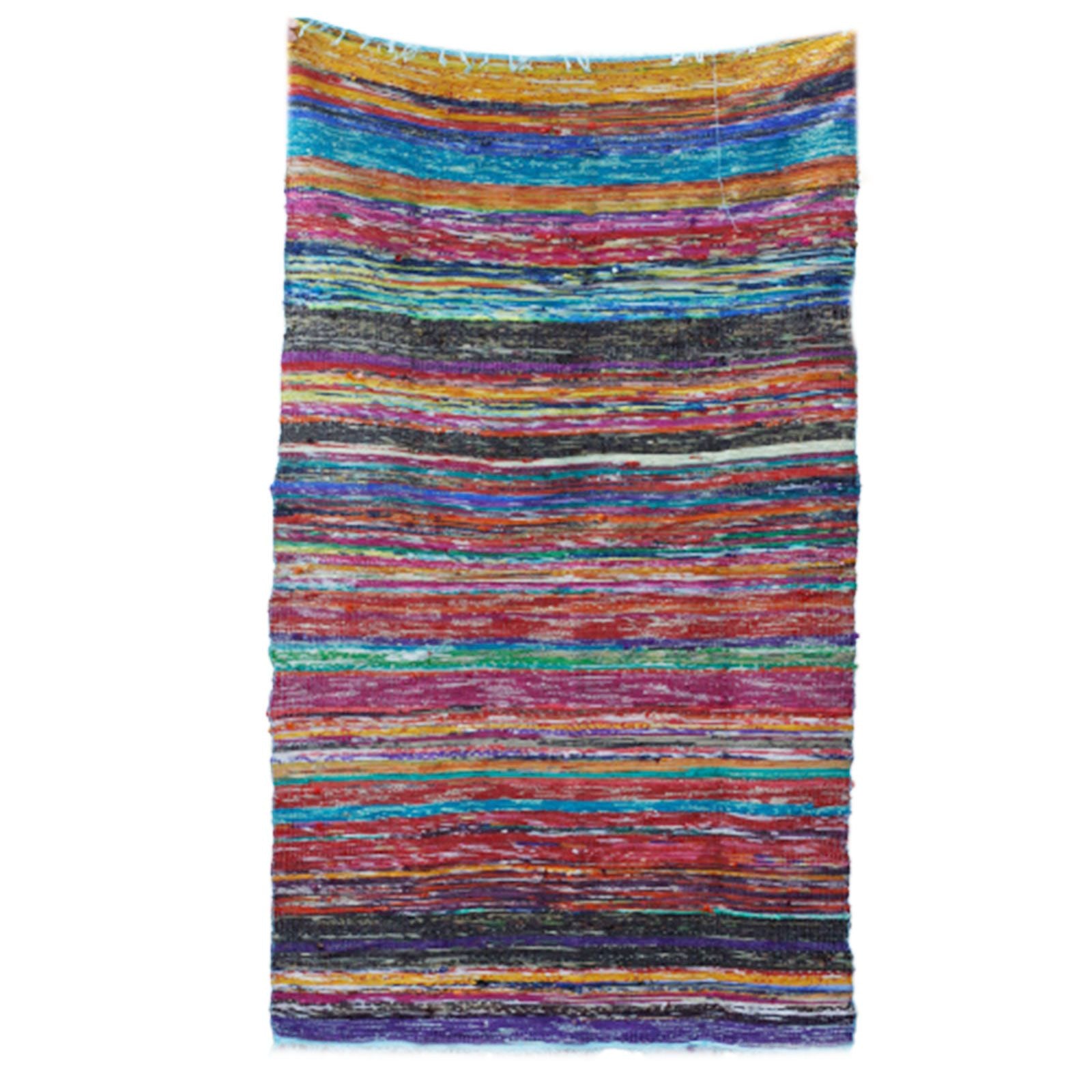 Luxury Handwoven Rag Rug – Blue(150 × 90 cm) – product image 6