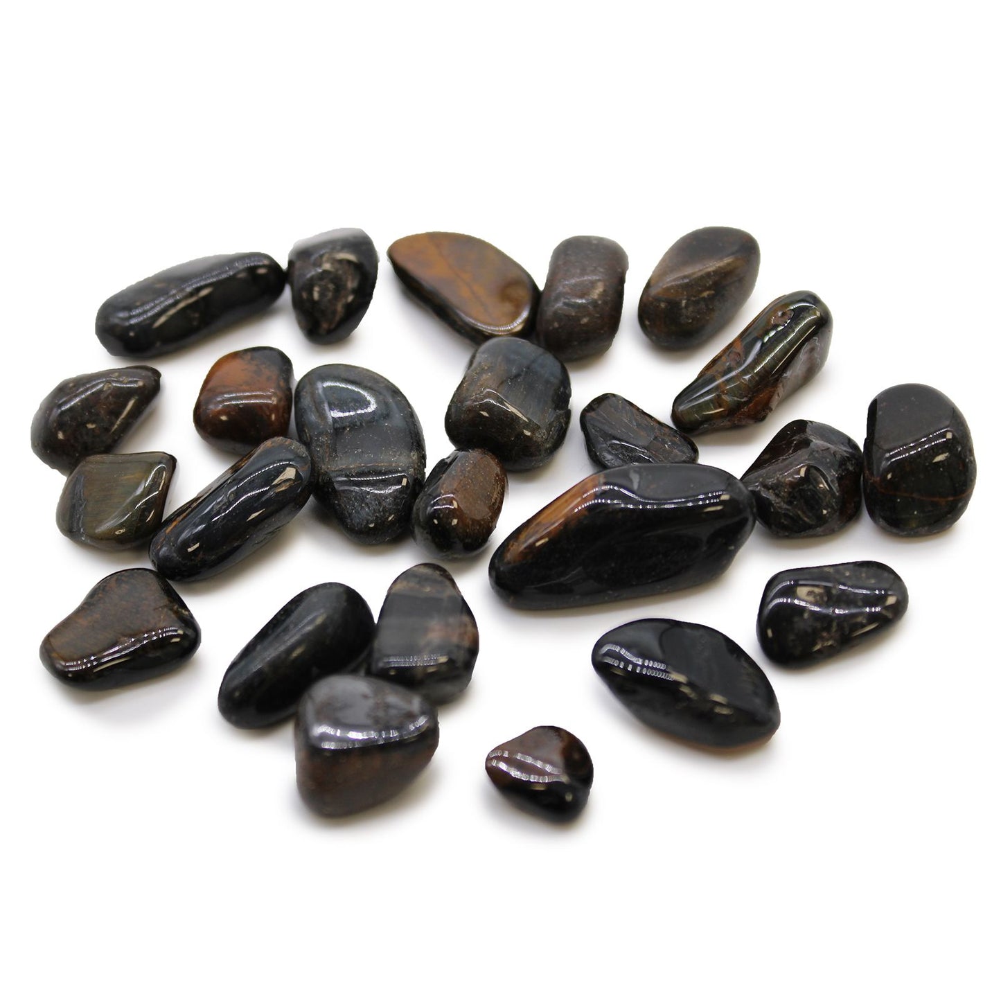 Small African Tumble Stones - Tigers Eye - Blue | Auro & Co