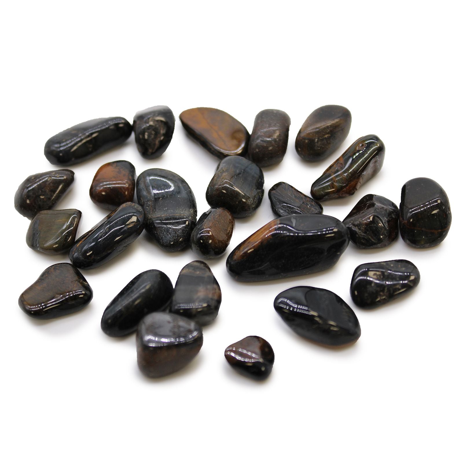 Small African Tumble Stones - Tigers Eye - Blue | Auro & Co