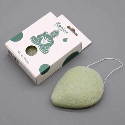 Teardrop Konjac Sponge - Aloe Vera - Healing – detail view