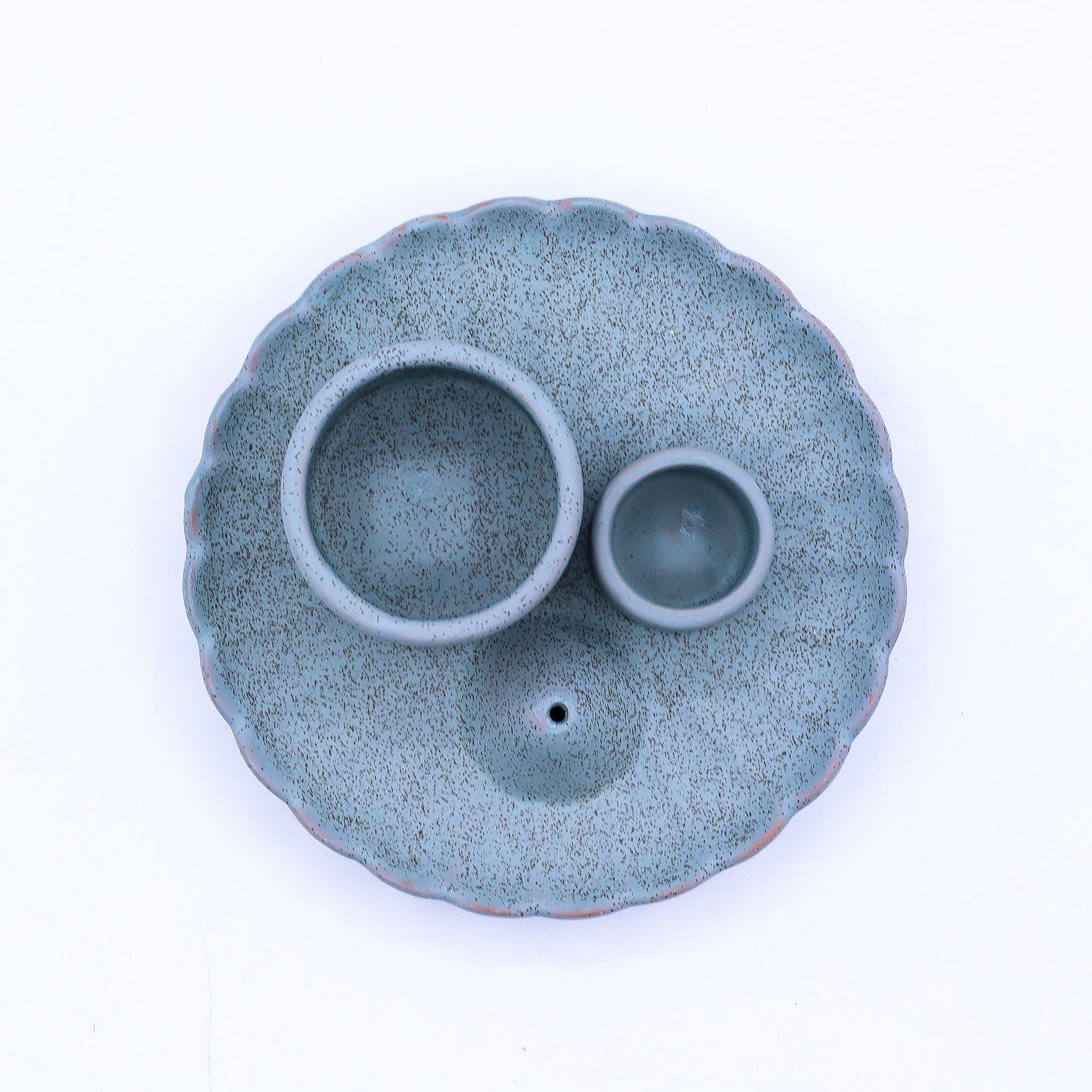 Palo Santo Stick & Smudge Holder - Lotus Flower - Blue – product image 9