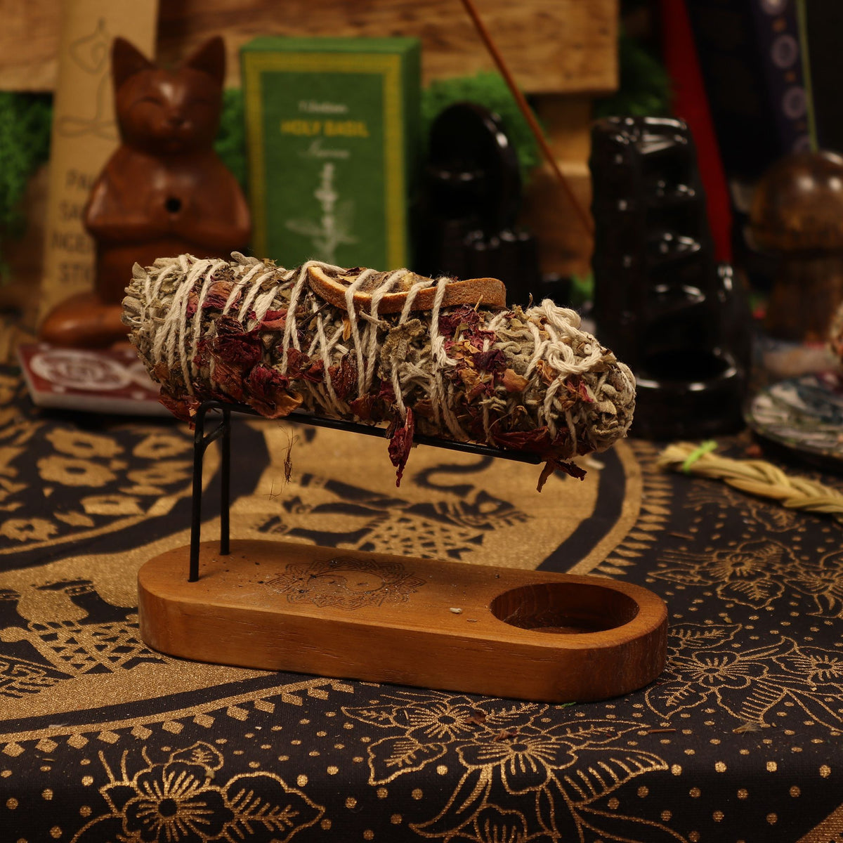 Himalayan Sage, Orange, Rose & Tulsi Banjara Smudge Bundle
