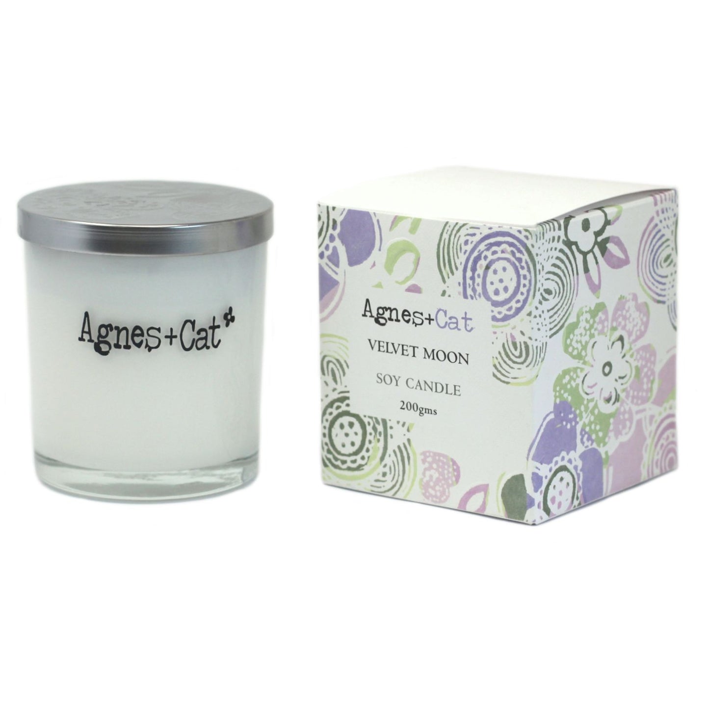 Agnes + Cat Votive Candle - Velvet Moon – detail view