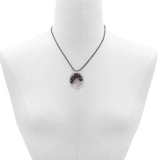 Tree of Life Pendant - Black Agate | Auro & Co