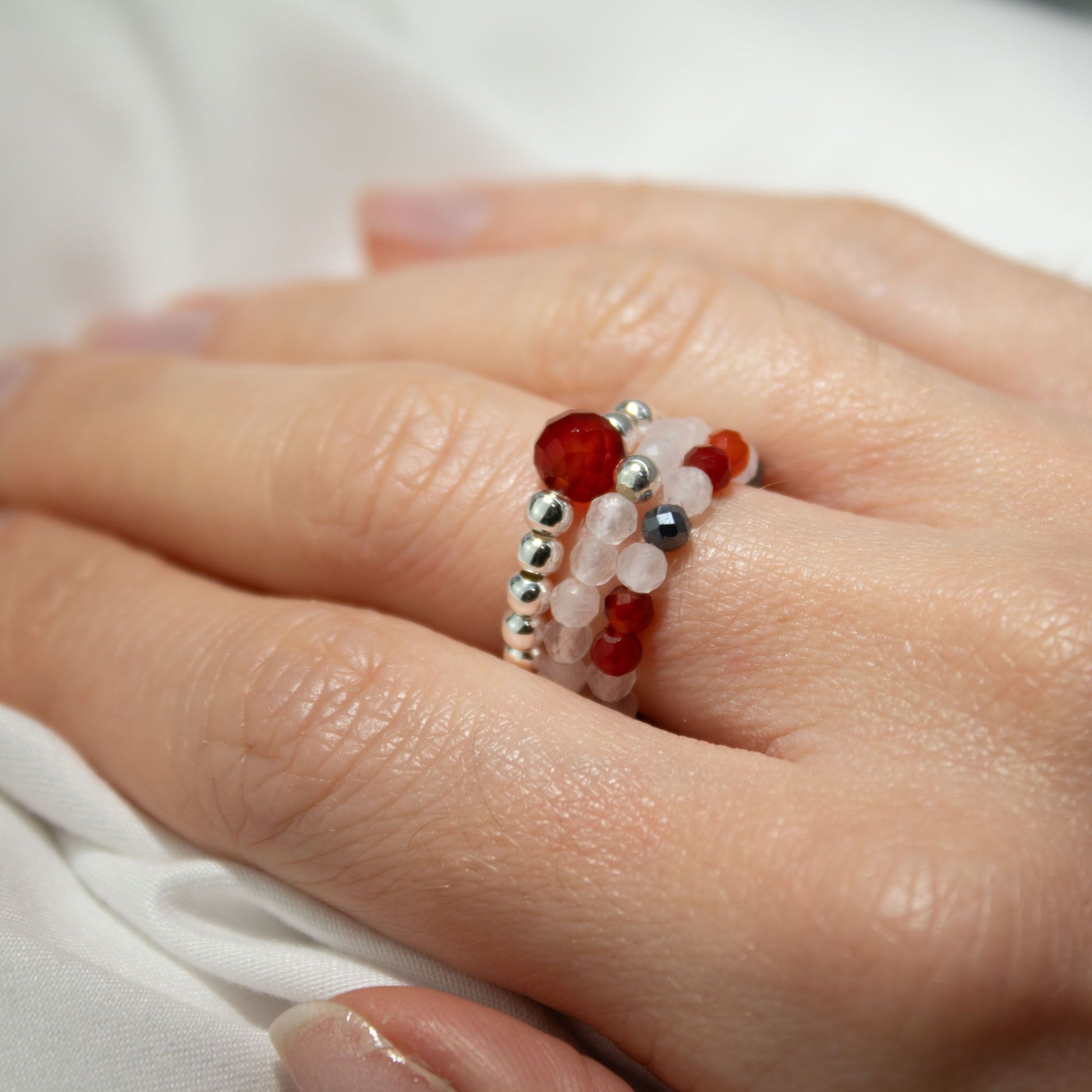 Nymph Spirit Gemstone Ring Set - Love & Flame – packaging