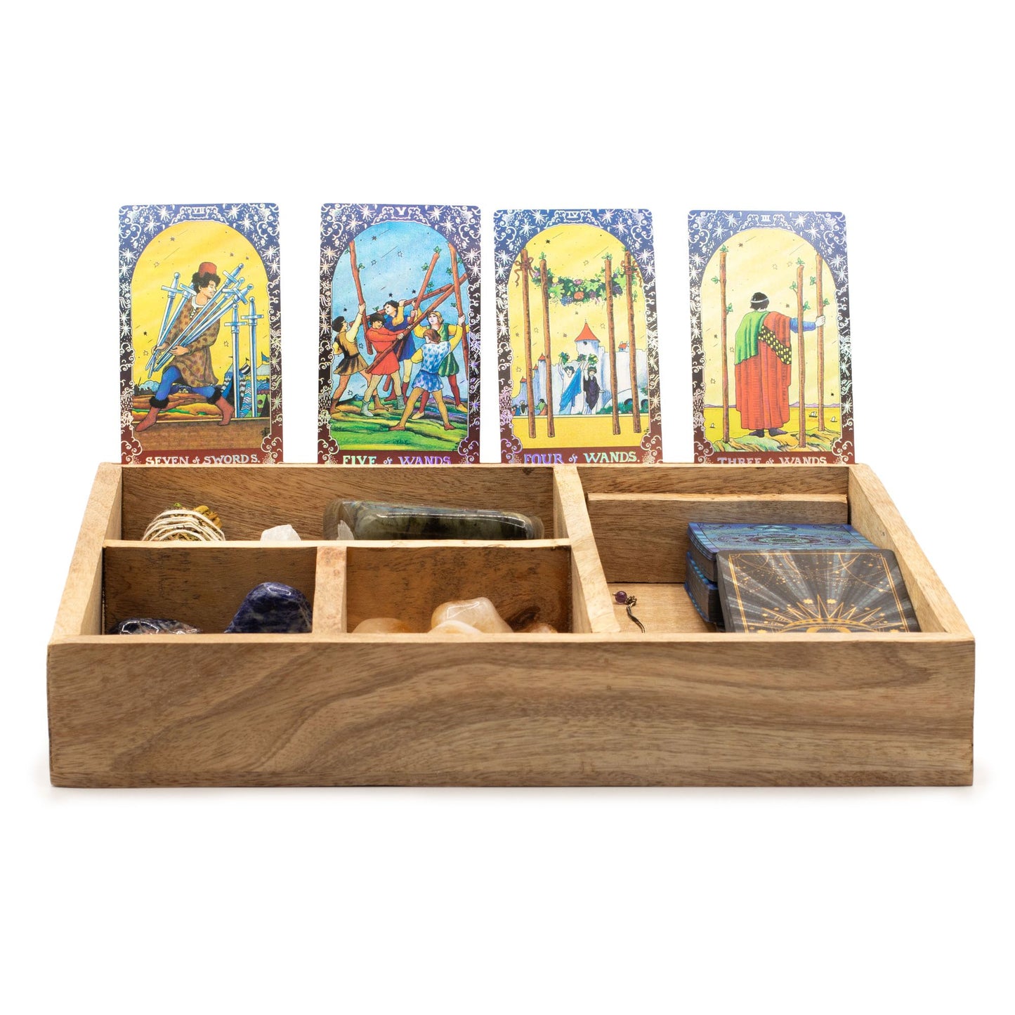 Four Section Tarot Box with Card Holder – packaging