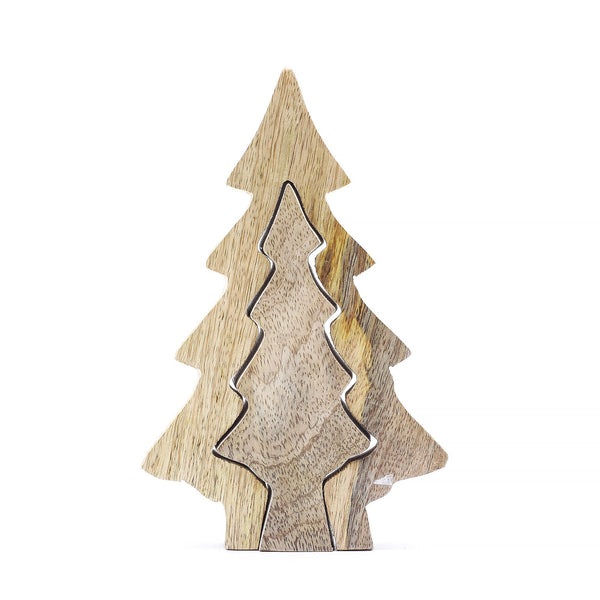 Lost in the Forrest - Small Tree in a Tree Wooden Decoration - 15x10cm | Auro & Co