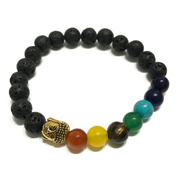 Lava Stone Bracelet - Buddha Chakra | Auro & Co