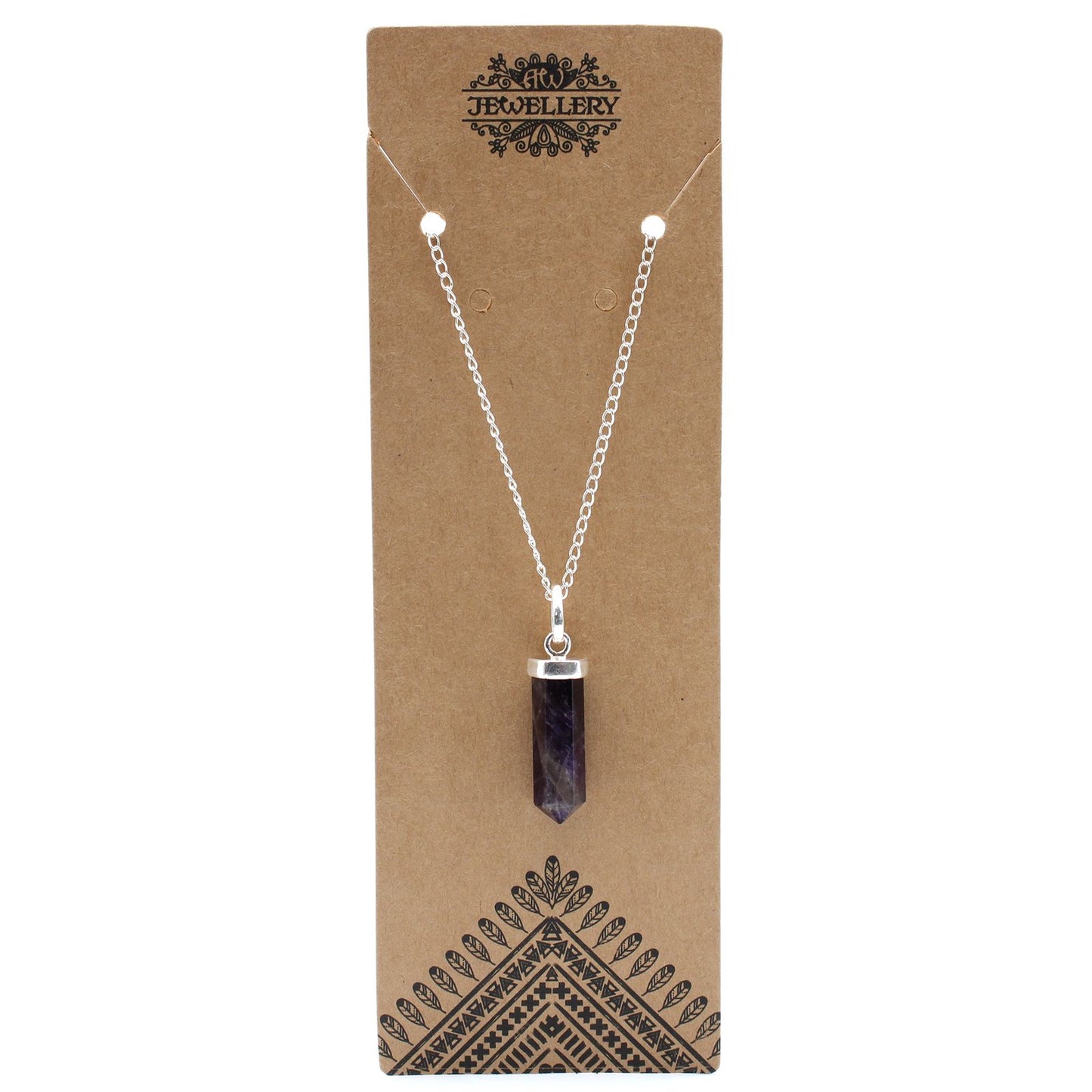 Gemstone Classic Point Pendant - Amethyst – detail view