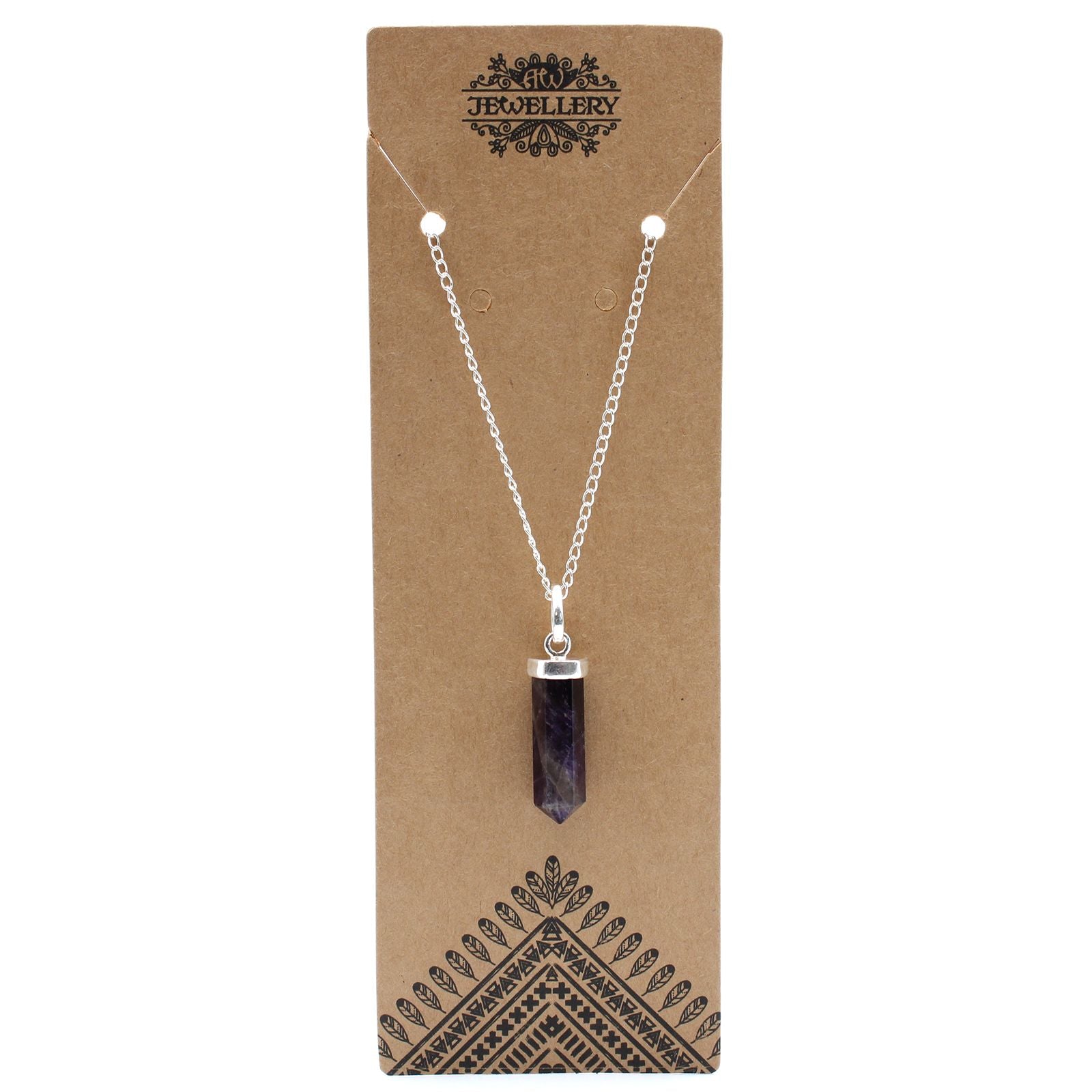Gemstone Classic Point Pendant - Amethyst – detail view