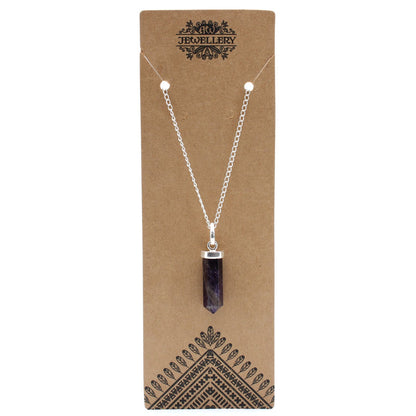 Gemstone Classic Point Pendant - Amethyst – detail view