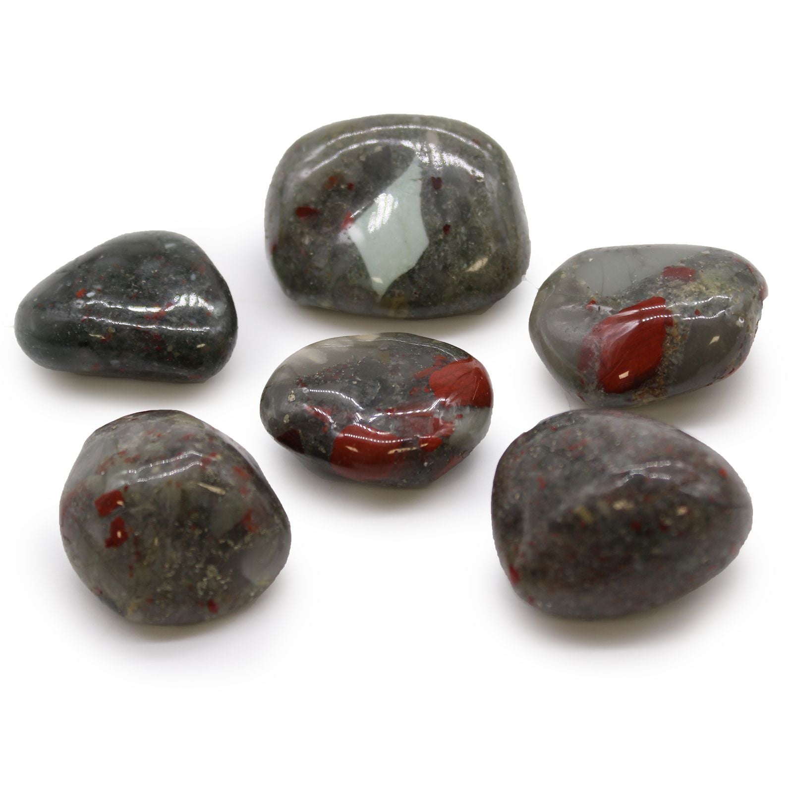 Large African Tumble Stones - Bloodstone - Sephtonite | Auro & Co