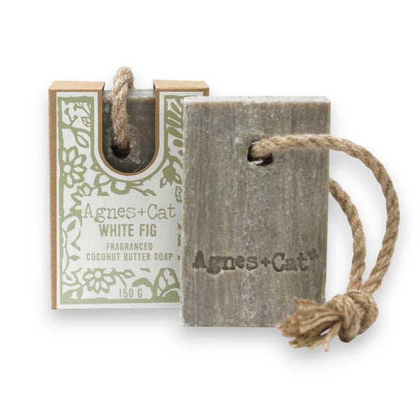 White Fig Soap on a Rope - Agnes + Cat