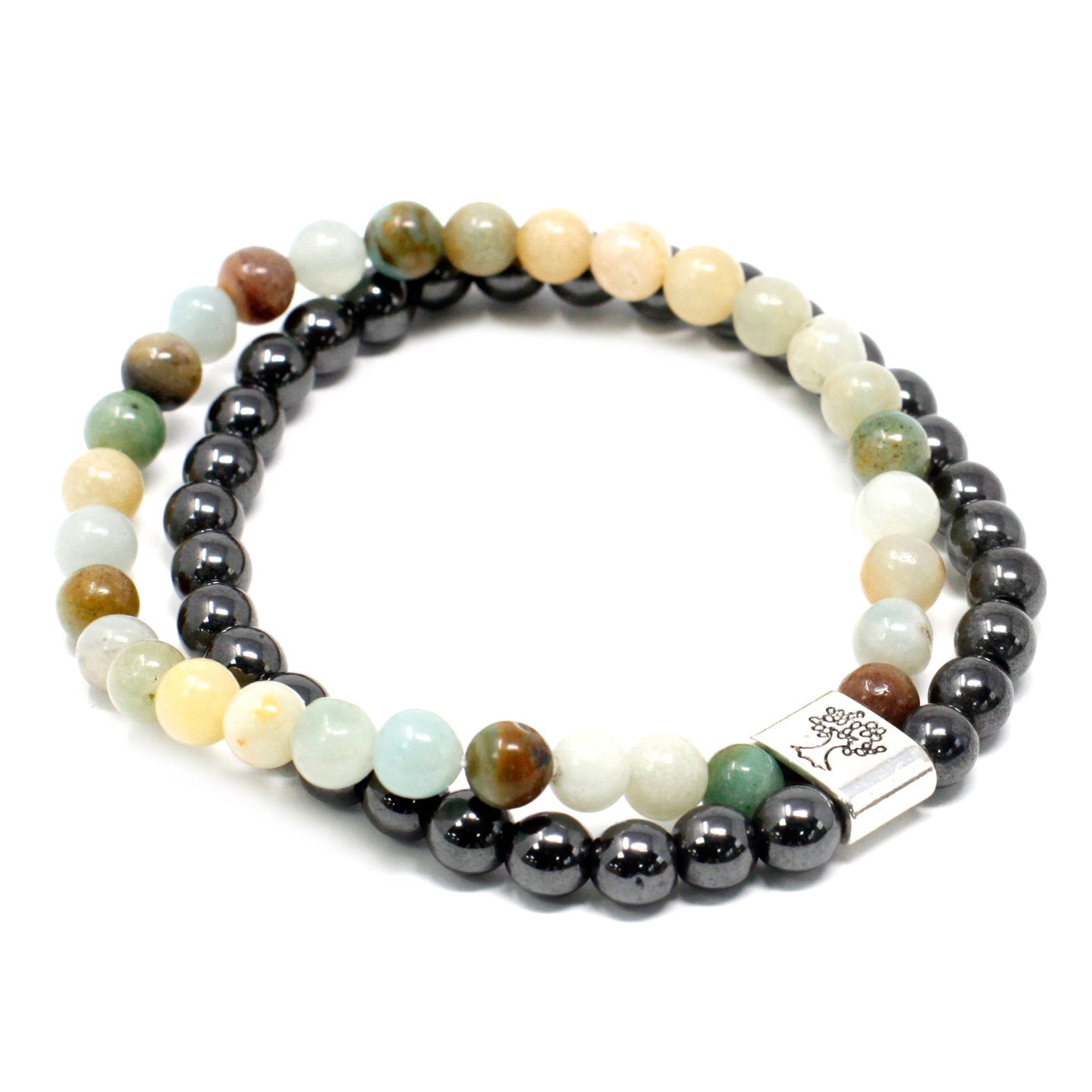 Magnetic Gemstone Bracelet - Amazonite – detail view