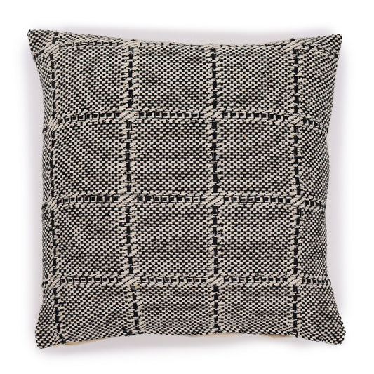 Stone Grid Textured Cushion Cover – 40x40 cm