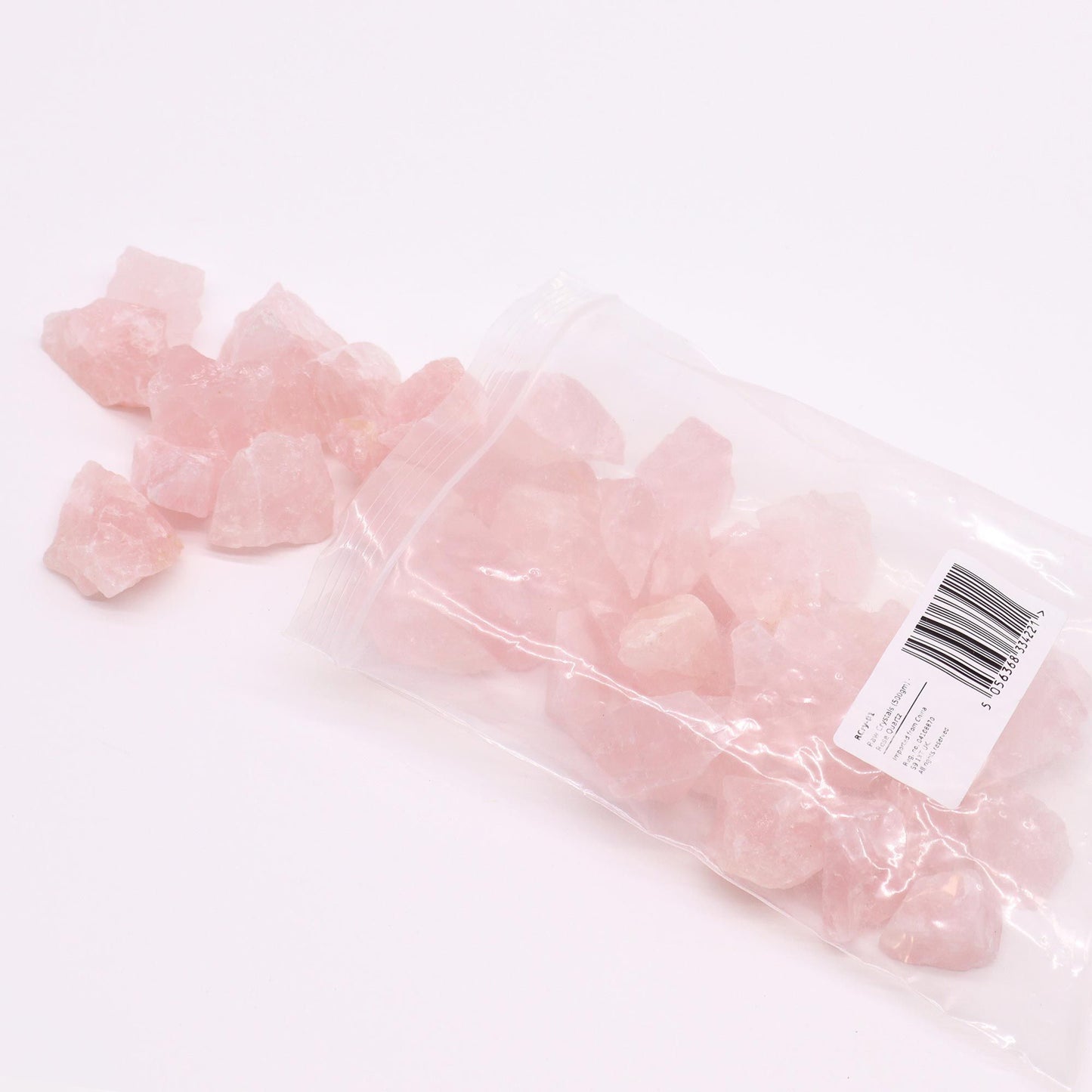 Raw Crystals (500gm) - Rose Quartz – detail view