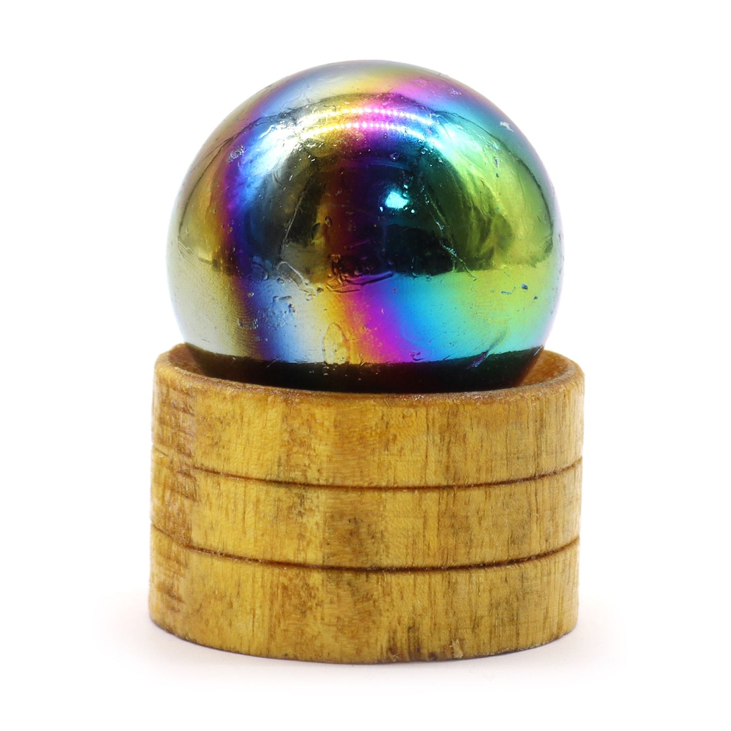 Gemstone Sphere 40mm - Amethyst Aura with Stand | Auro & Co