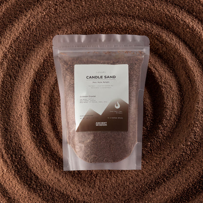 Crimson Crystal Candle Sand - Mocha Brown, 300g