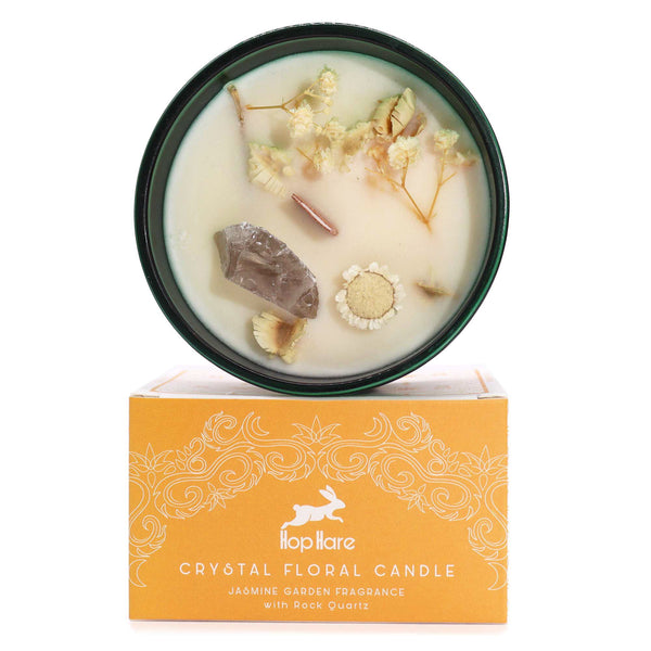 Hop Hare Crystal Magic Flower Candle - The Lion | Auro & Co