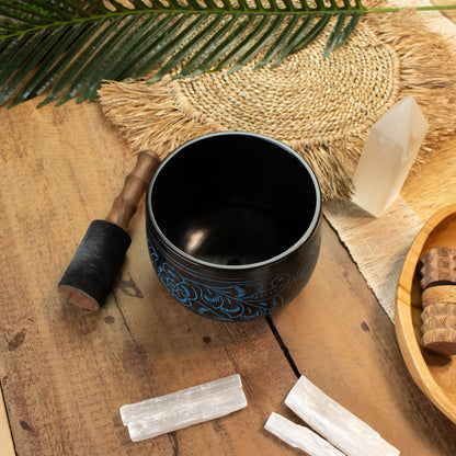 Cauldron Singing Bowl - Magic Mushroom - Blue (15cm) – product image 9