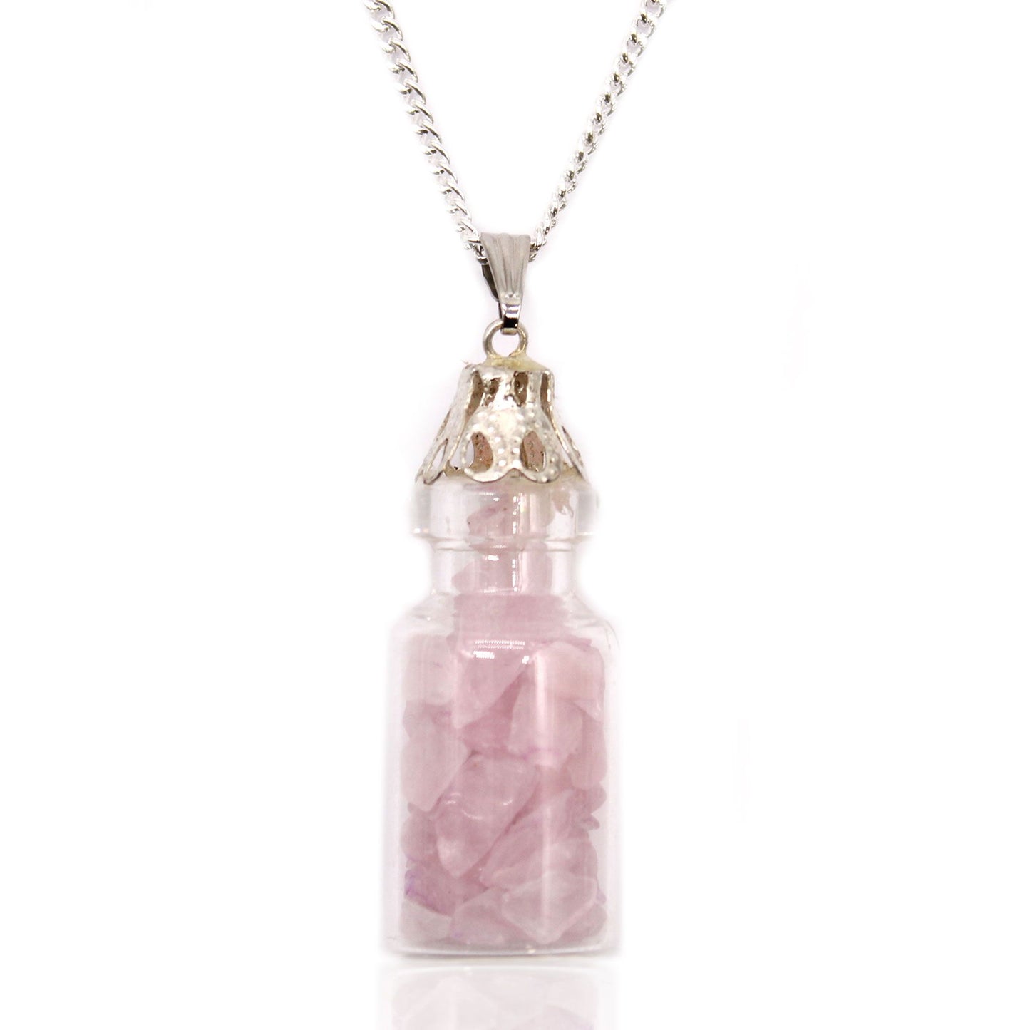 Bottled Gemstones Necklace - Rose Quartz | Auro & Co