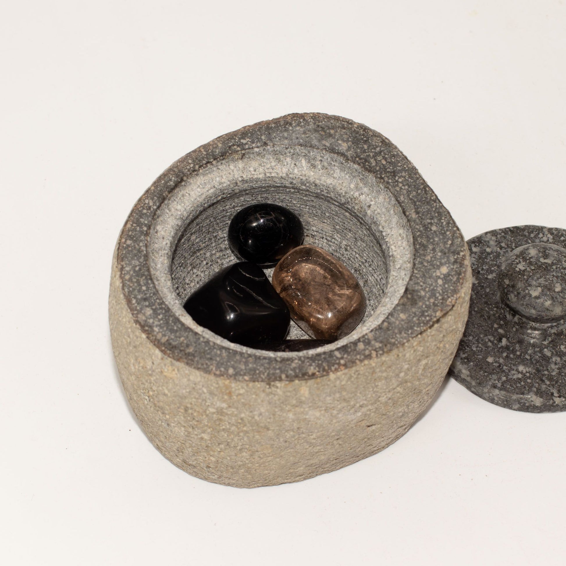 Natural Riverstone Grounding Pot - Small (aprox 9x7cm) – product image 6