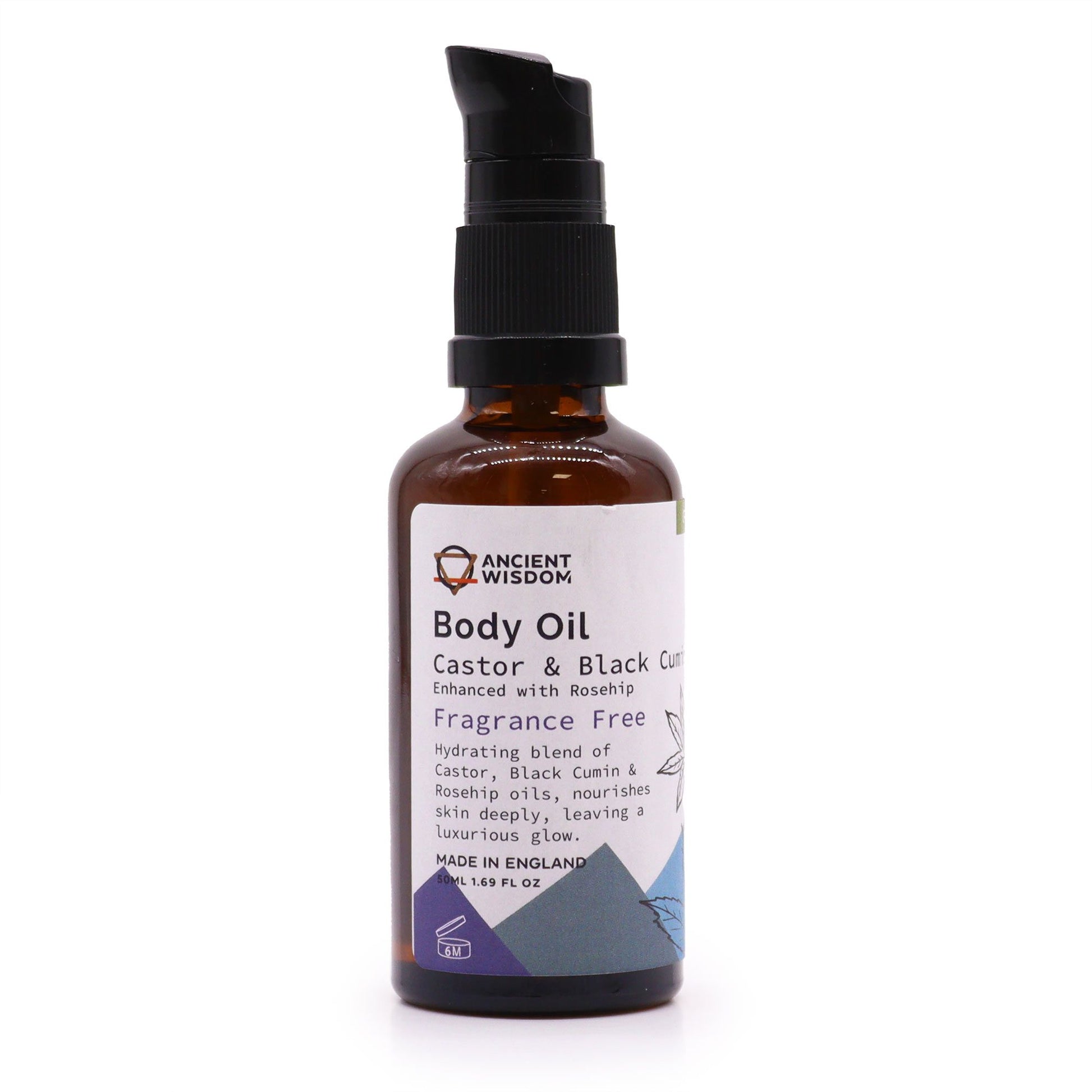 Organic Body Oil 50ml - Rosehip (Unfragranced) | Auro & Co