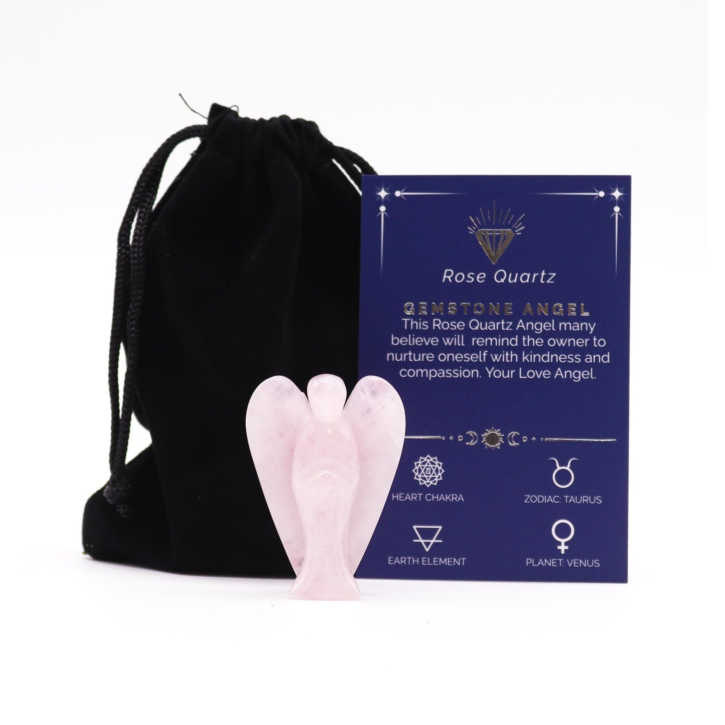 Gemstone Angel - Rose Quartz | Auro & Co