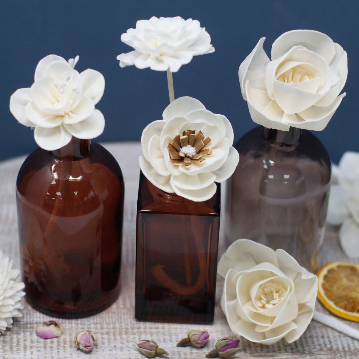 Natural Diffuser Flowers – Large Rose on String