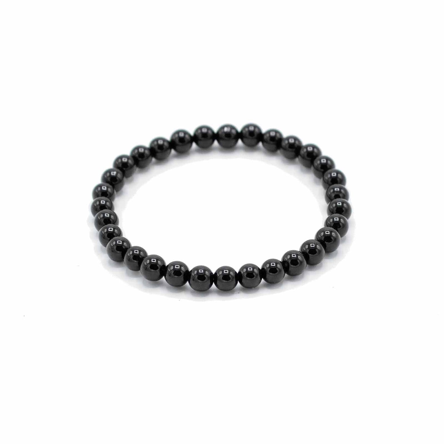 Gemstone Manifestation Bracelet - Black Agate - Protection – detail view