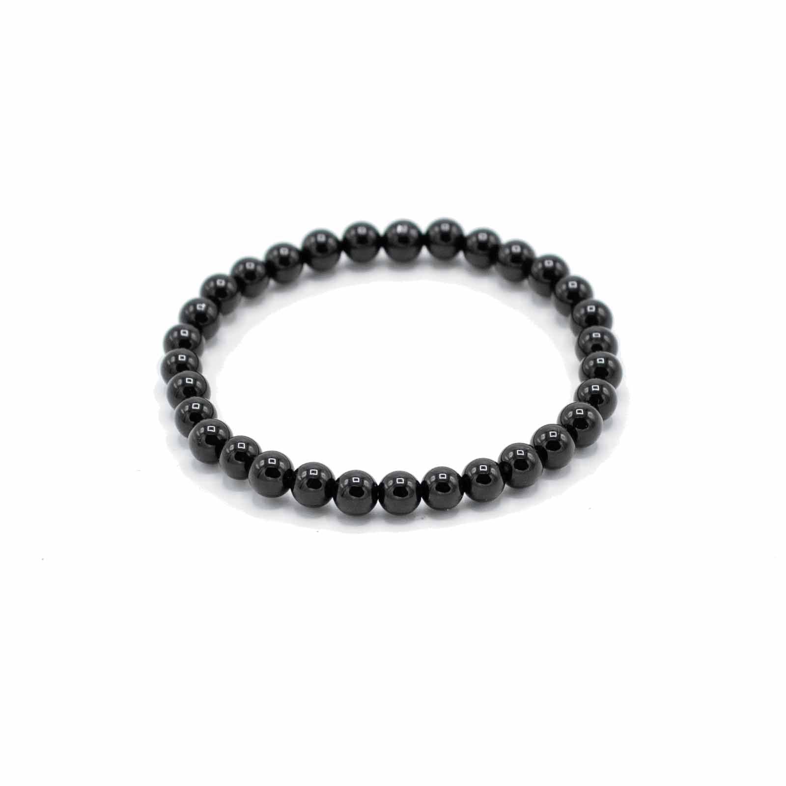 Gemstone Manifestation Bracelet - Black Agate - Protection – detail view