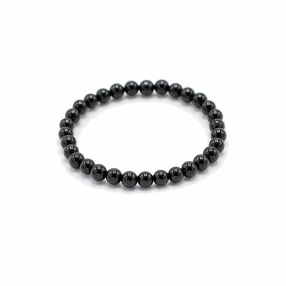 Gemstone Manifestation Bracelet - Black Agate - Protection – detail view