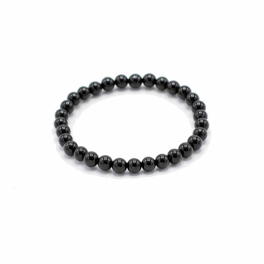 Gemstone Manifestation Bracelet - Black Agate - Protection – detail view
