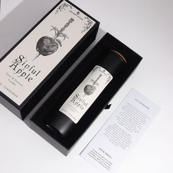 Ancient Witch Ritual Candles - Sinful Apple | Auro & Co