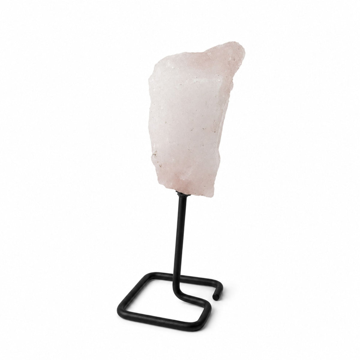 Rose Quartz Mineral Specimen on Stand