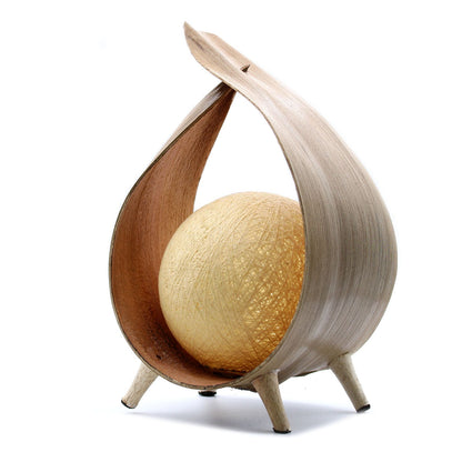 Natural Coconut Lamp - Natural Wrapover | Auro & Co