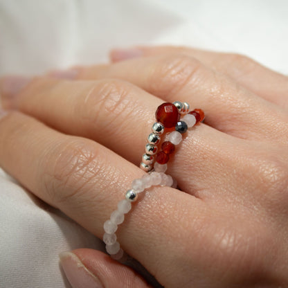 Nymph Spirit Gemstone Ring Set - Love & Flame – product image 5