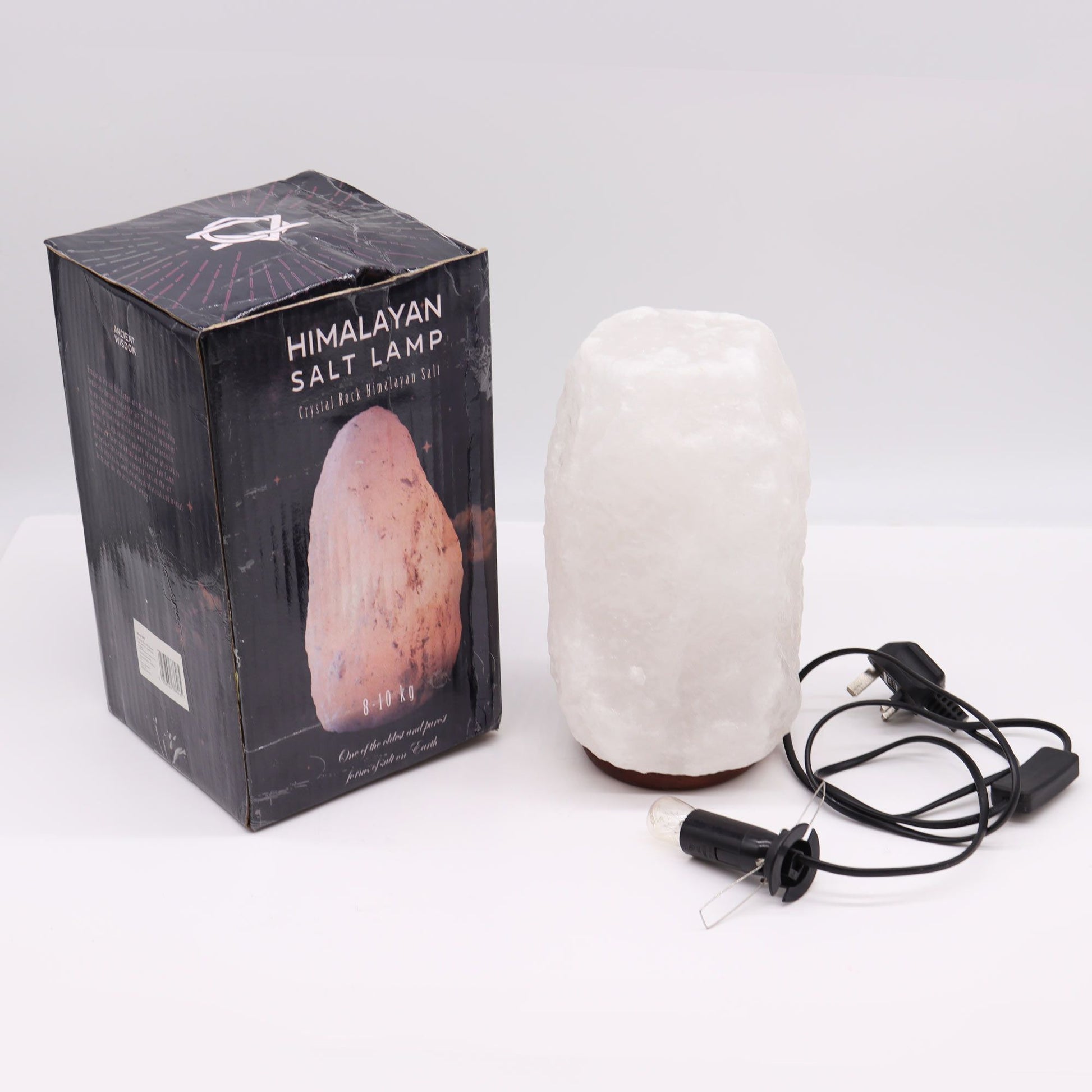 Crystal Rock Himalayan Salt Lamp - & Base apx 8-10kg – detail view