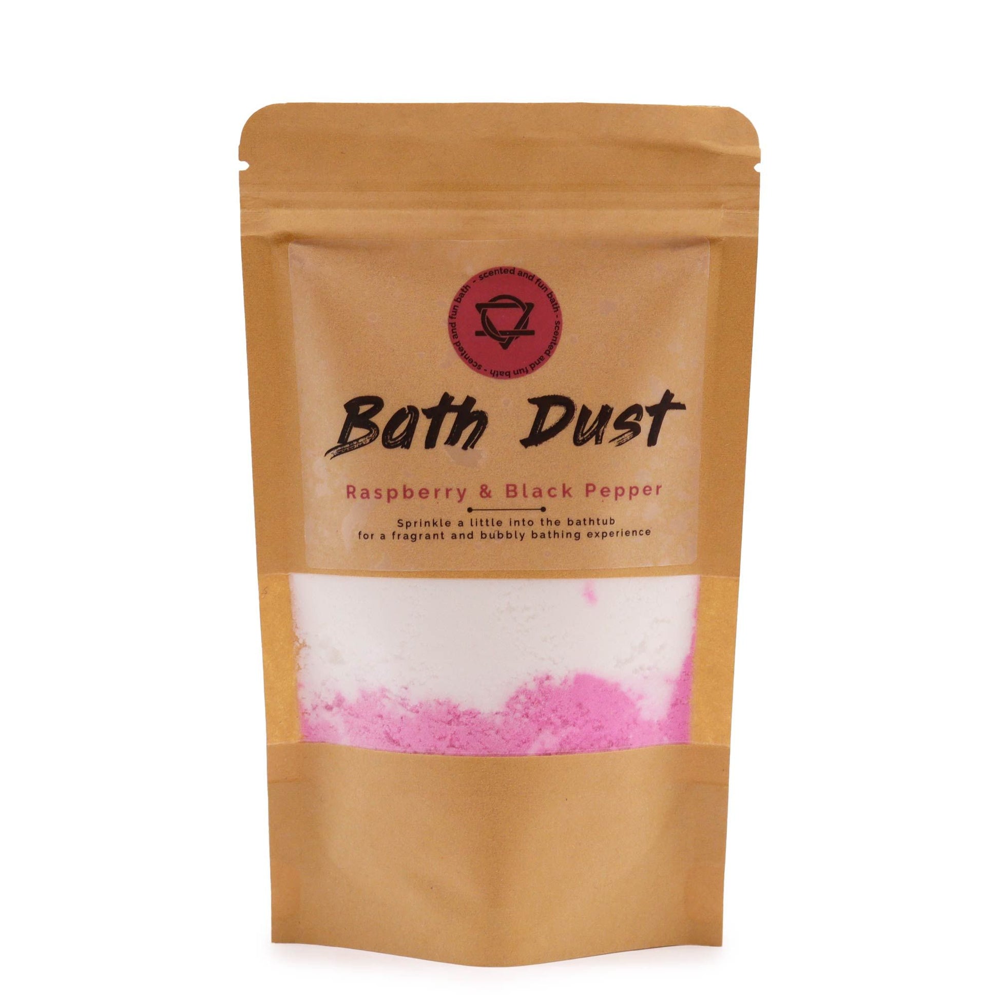 Raspberry & Black Pepper Bath Dust 190g | Auro & Co