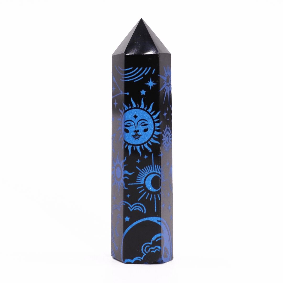 Black Obsidian Point - Mystic Story - Midnight Blue – detail view