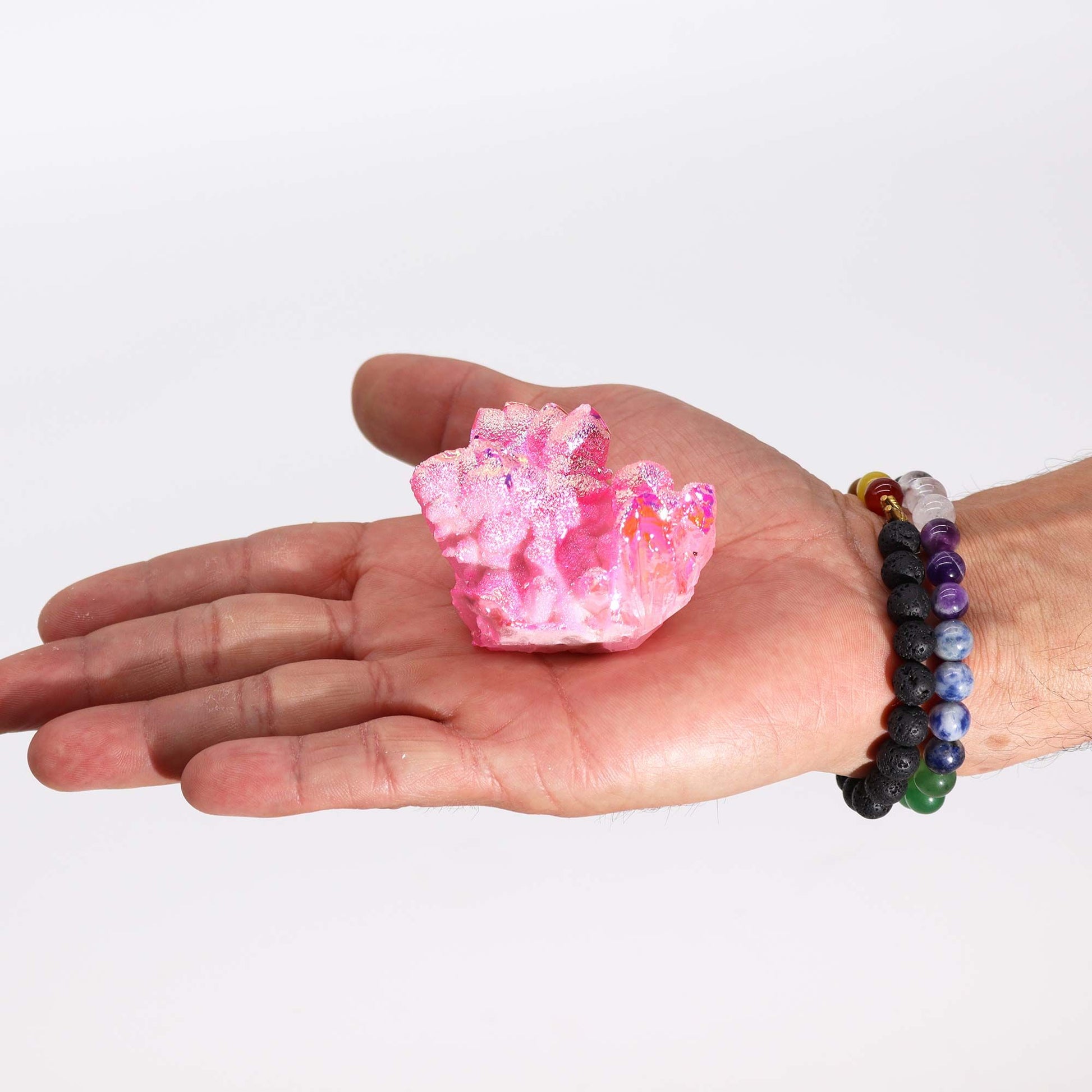 Med Enhanced Quartz - Aura Rose Halo Quartz – packaging