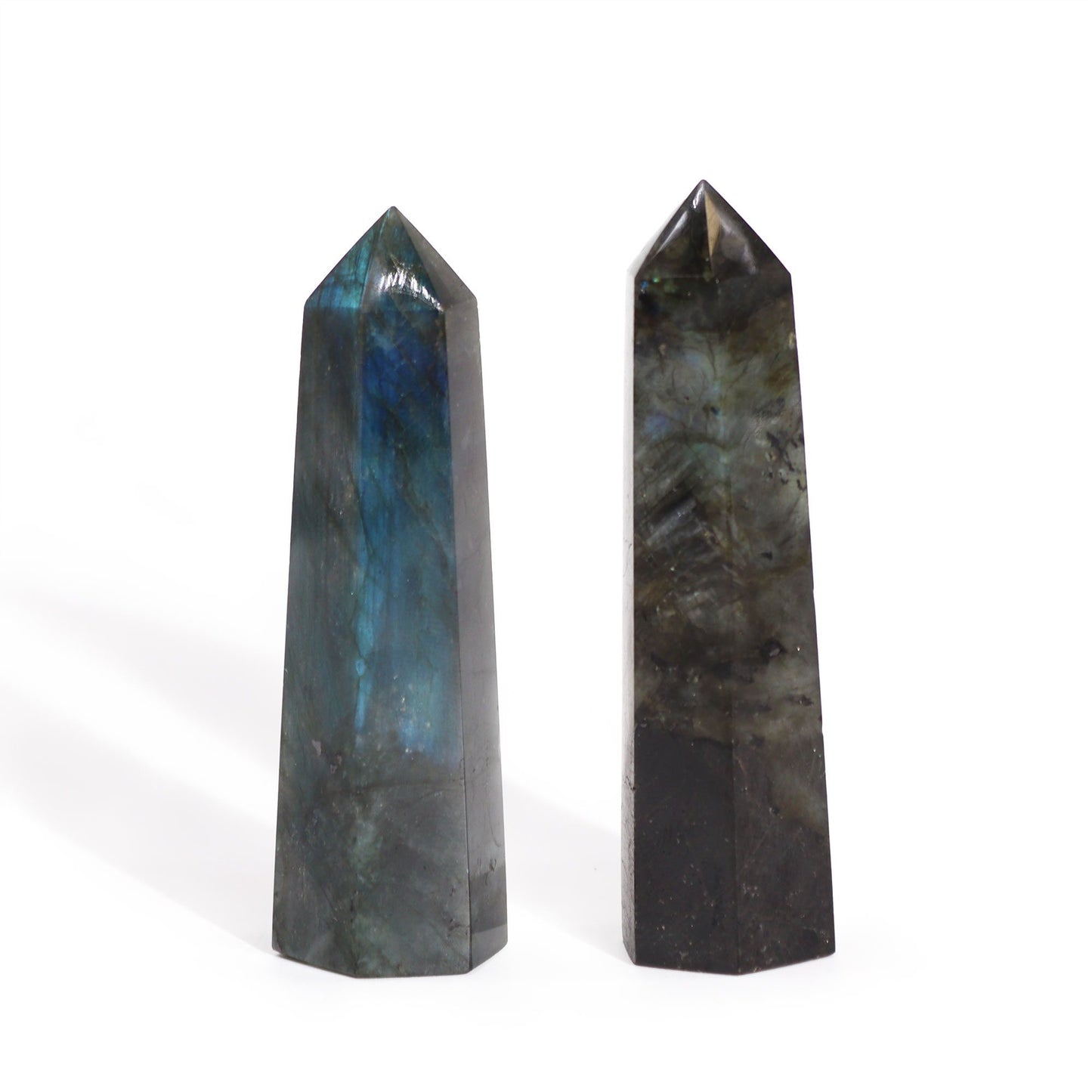 Madagascar Labradorite Point (approx 50-65gm 100x28mm) | Auro & Co