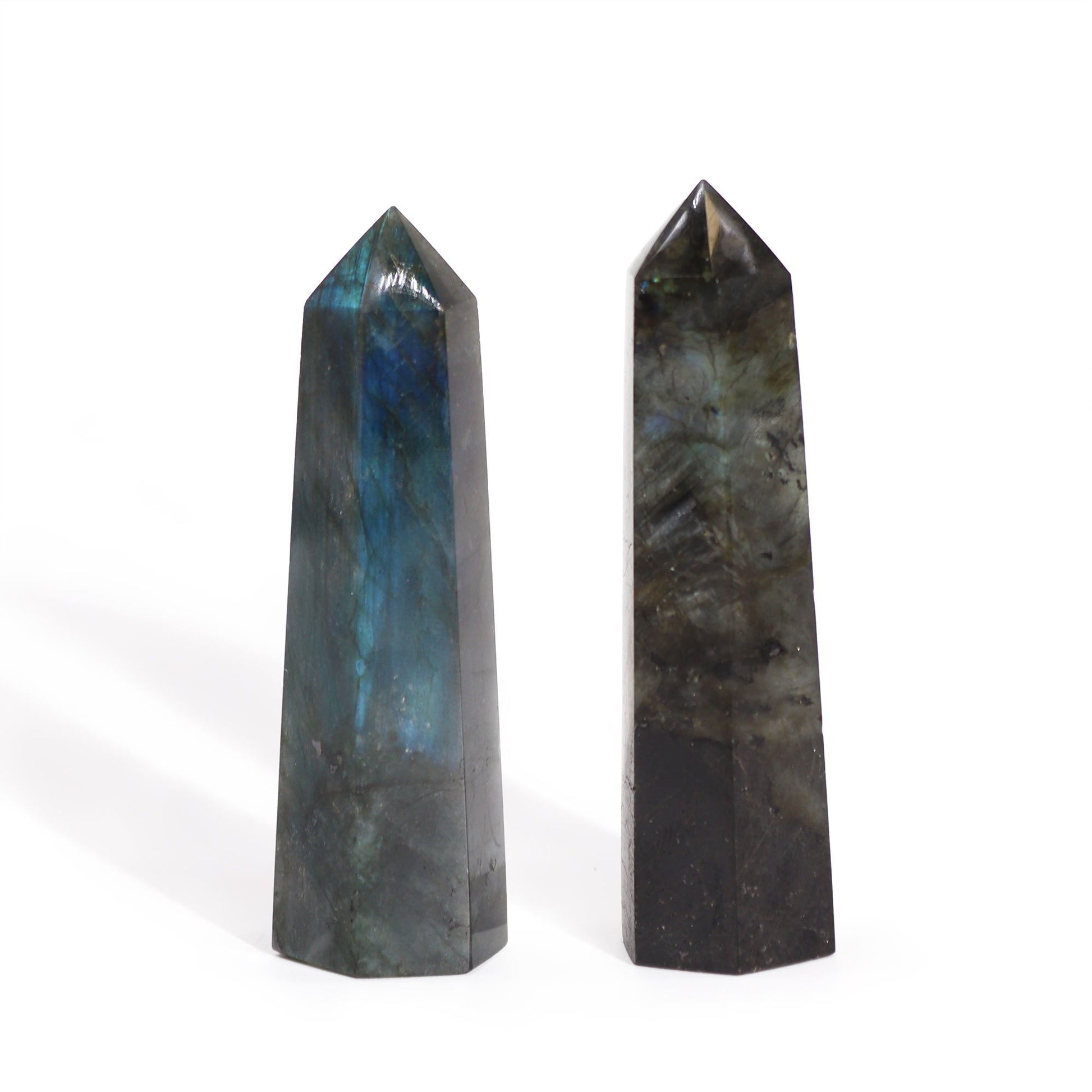 Madagascar Labradorite Point (approx 50-65gm 100x28mm) | Auro & Co