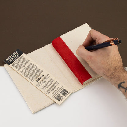 Natural Lokta Mini Tiles Notebook, Medium