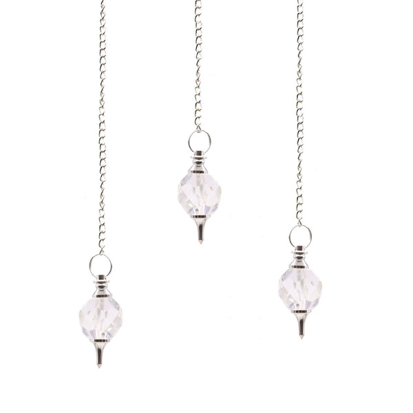 Facted Gemstone Pendulum - Rock Quartz | Auro & Co