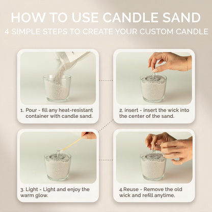 Blush Bloom Candle Sand - Warm Honey, 300g