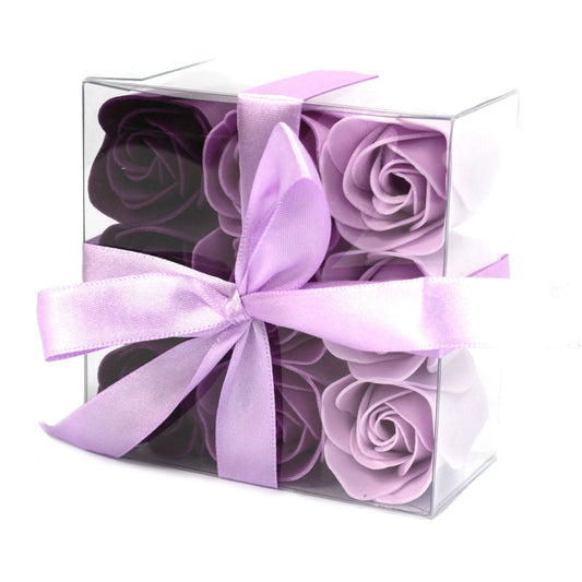 Set of 9 Soap Flower - Lavender Roses | Auro & Co