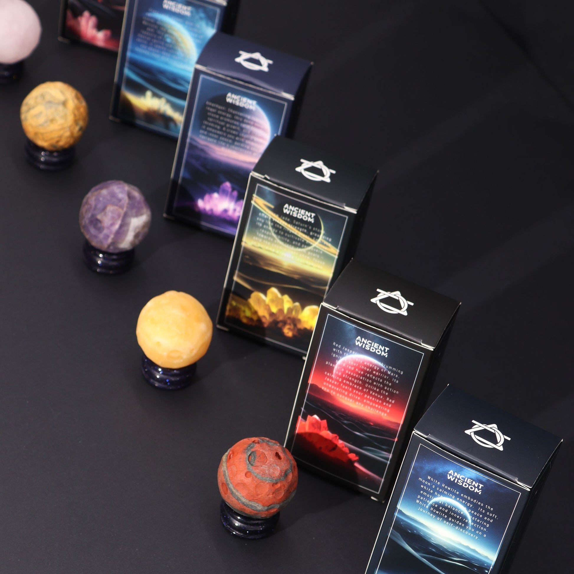 Red Jasper Planet on a Sola Goldstone Stand (MARS) – product image 10