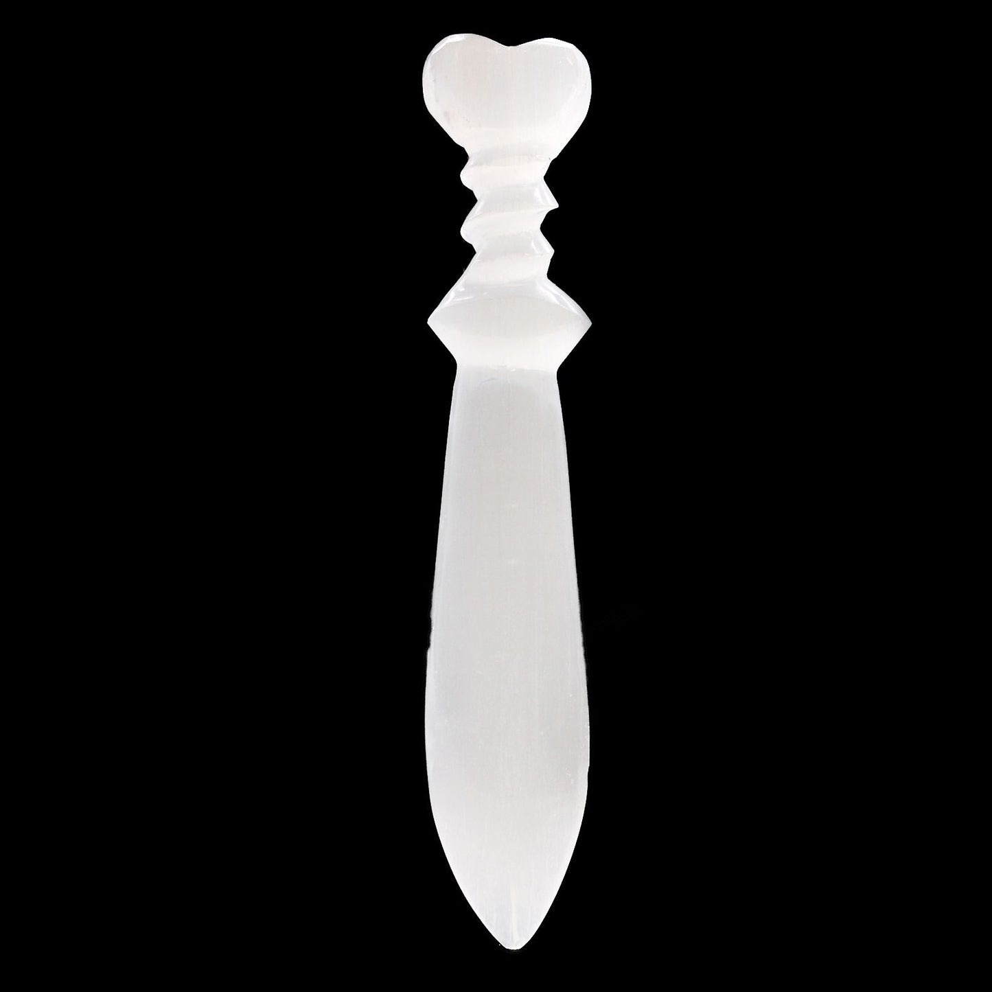 Selenite Lrg Ritual Knife - Spiral (25cm) – packaging