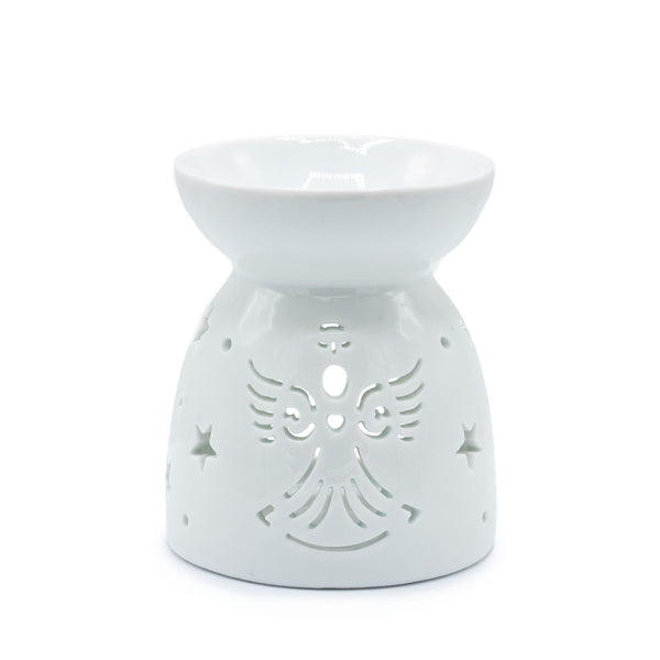 Oil Burner Angel Cut Out- White | Auro & Co